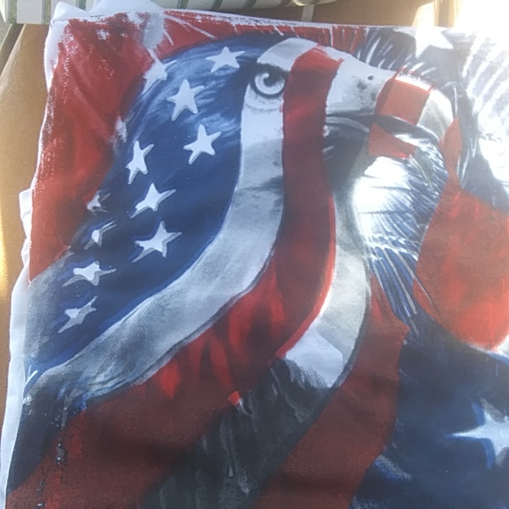 Men's Gideon. American Eagle Themed Softstyle 100% Coton Tees Shirt